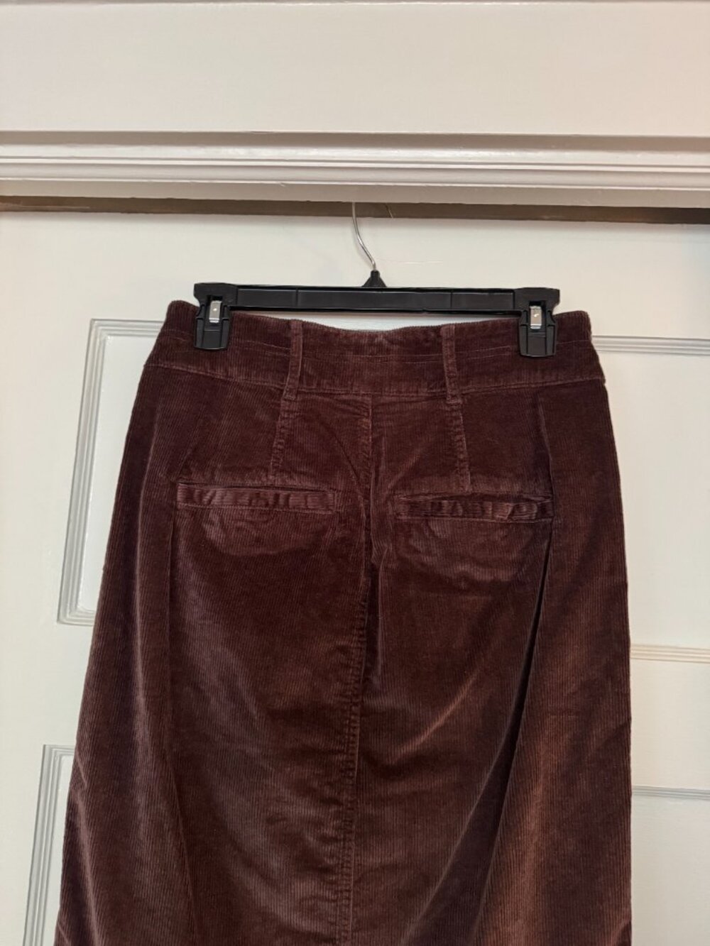 NWT Anthropologie PIlcro Double Waist Corduroy Midi Skirt, Front Slit - Picture 9 of 10